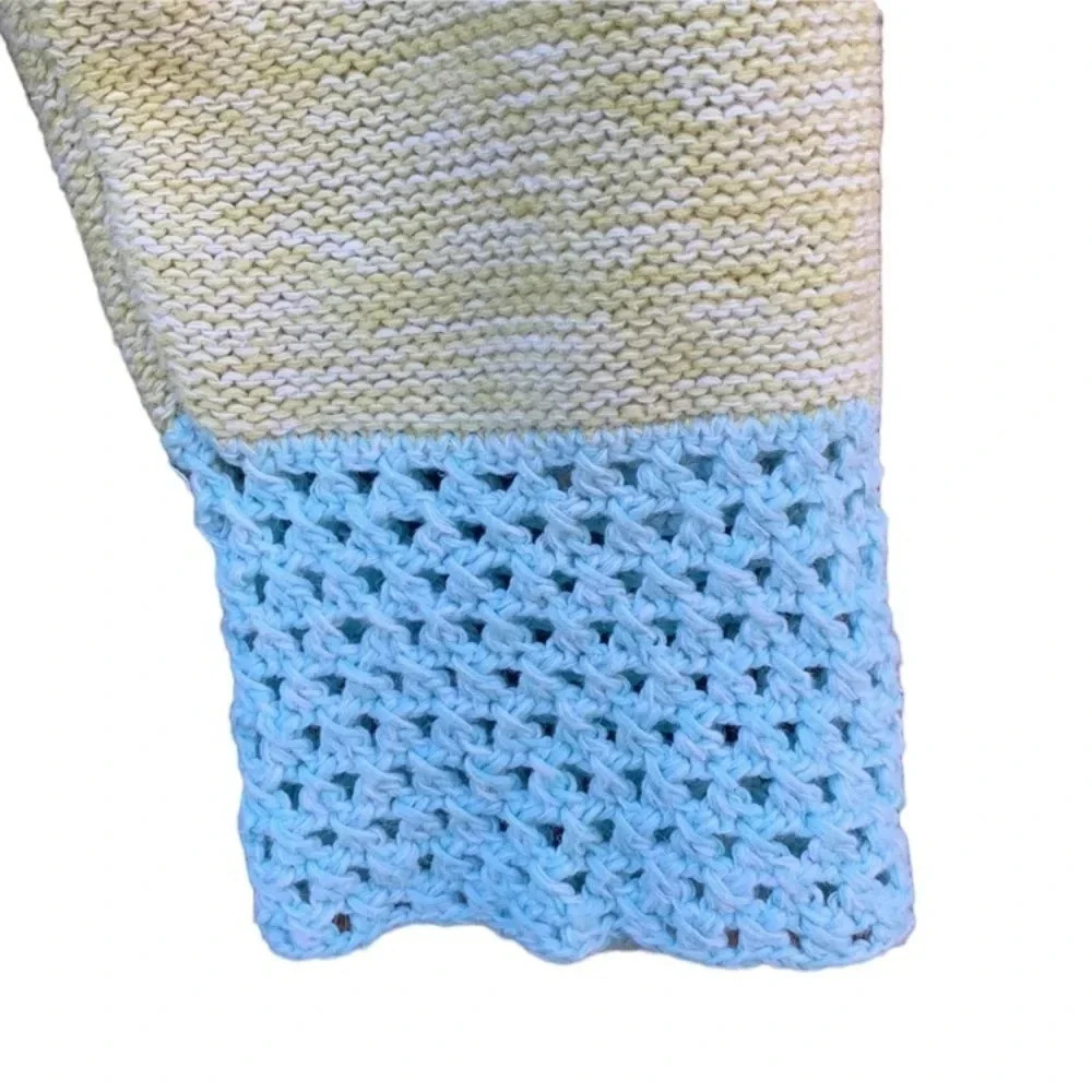 Vintage 90s Coldwater Creek Color Block Patch work  Sweater Womens small - Picture 5 of 5